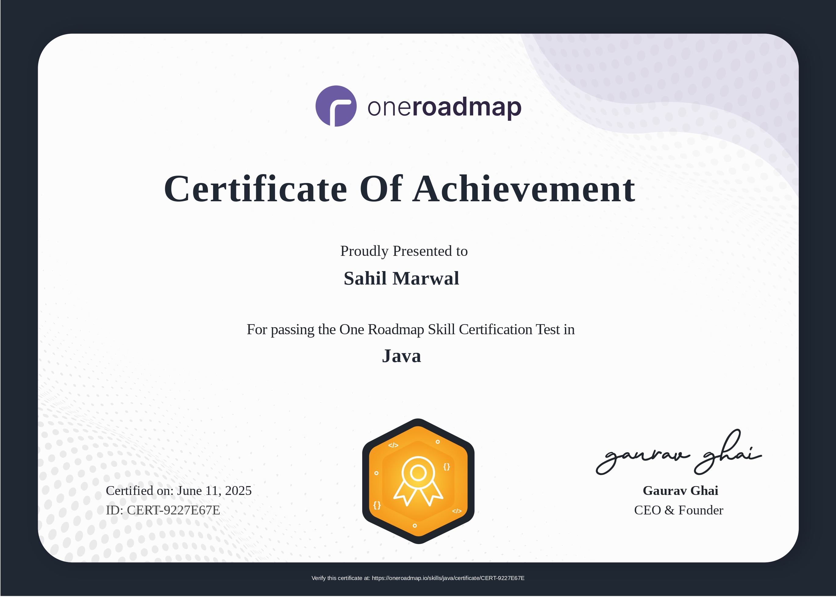 Java Certification